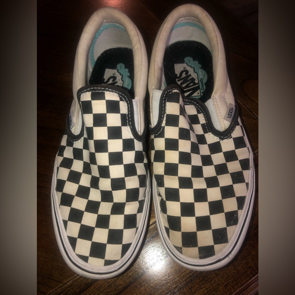 Vans Comfy Cush Checkered Slip Ons